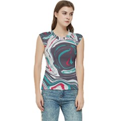 Vector Vivid Marble Pattern 1 Women s Raglan Cap Sleeve Tee by goljakoff