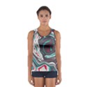 Vector Vivid Marble Pattern 1 Sport Tank Top  View1