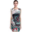 Vector Vivid Marble Pattern 1 Sleeveless Velvet Midi Dress View1