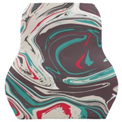 Vector Vivid Marble Pattern 1 Car Seat Back Cushion  by goljakoff