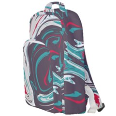 Vector Vivid Marble Pattern 1 Double Compartment Backpack by goljakoff