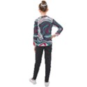 Vector Vivid Marble Pattern 1 Kids  Long Mesh Tee View2