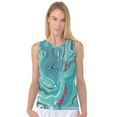 Vector Vivid Marble Pattern 2 Women s Basketball Tank Top by goljakoff