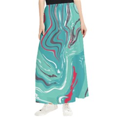 Vector Vivid Marble Pattern 2 Maxi Chiffon Skirt by goljakoff