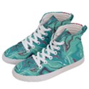 Vector Vivid Marble Pattern 2 Women s Hi-Top Skate Sneakers View2