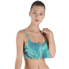 Vector Vivid Marble Pattern 2 Layered Top Bikini Top  by goljakoff