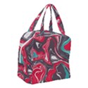 Red Vivid Marble Pattern 3 Boxy Hand Bag View3