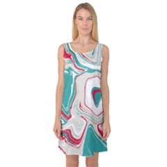 Vector Vivid Marble Pattern 4 Sleeveless Satin Nightdress by goljakoff