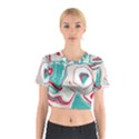 Vector Vivid Marble Pattern 4 Cotton Crop Top View1