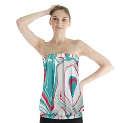 Vector Vivid Marble Pattern 4 Strapless Top by goljakoff