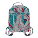 Vector Vivid Marble Pattern 4 Flap Pocket Backpack (Small) View3