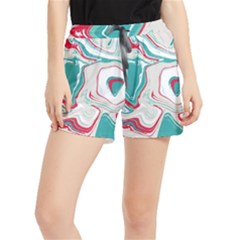 Vector Vivid Marble Pattern 4 Runner Shorts by goljakoff