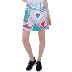 Vector Vivid Marble Pattern 4 Tennis Skirt by goljakoff