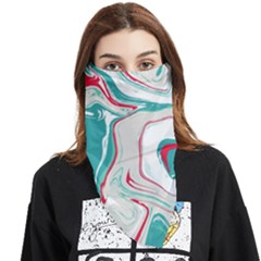 Vector Vivid Marble Pattern 4 Face Covering Bandana (triangle) by goljakoff