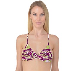 Vector Vivid Marble Pattern 5 Reversible Tri Bikini Top by goljakoff