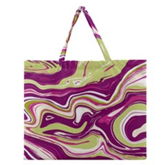 Vector Vivid Marble Pattern 5 Zipper Large Tote Bag by goljakoff