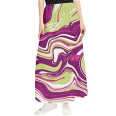 Vector Vivid Marble Pattern 5 Maxi Chiffon Skirt by goljakoff