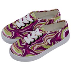 Vector Vivid Marble Pattern 5 Kids  Classic Low Top Sneakers by goljakoff