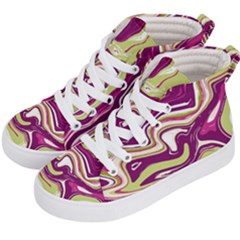 Vector Vivid Marble Pattern 5 Kids  Hi-top Skate Sneakers by goljakoff