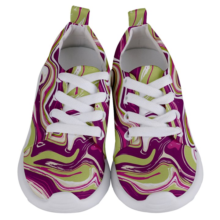 Vector Vivid Marble Pattern 5 Kids  Lightweight Sports Shoes