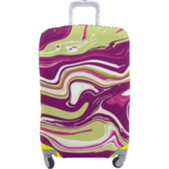 Vector Vivid Marble Pattern 5 Luggage Cover (large) by goljakoff