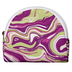 Vector Vivid Marble Pattern 5 Horseshoe Style Canvas Pouch by goljakoff