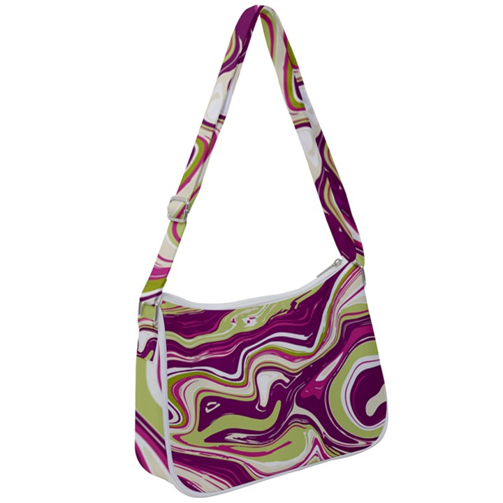 Vector Vivid Marble Pattern 5 Zip Up Shoulder Bag