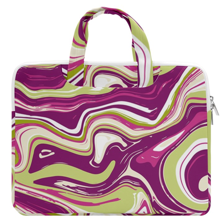 Vector Vivid Marble Pattern 5 MacBook Pro Double Pocket Laptop Bag