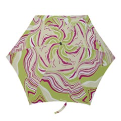 Green Vivid Marble Pattern 6 Mini Folding Umbrellas by goljakoff