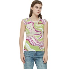 Green Vivid Marble Pattern 6 Women s Raglan Cap Sleeve Tee by goljakoff