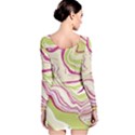 Green Vivid Marble Pattern 6 Long Sleeve Velvet Bodycon Dress View2