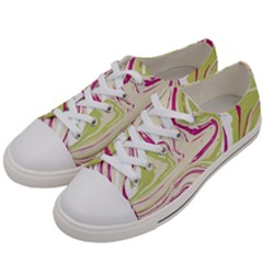 Green Vivid Marble Pattern 6 Women s Low Top Canvas Sneakers by goljakoff