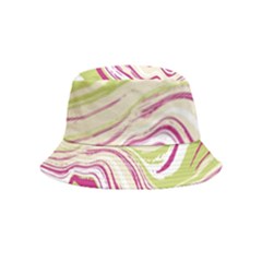 Green Vivid Marble Pattern 6 Bucket Hat (kids) by goljakoff