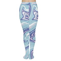 Blue Vivid Marble Pattern 9 Tights by goljakoff