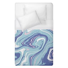 Blue Vivid Marble Pattern 9 Duvet Cover (single Size) by goljakoff