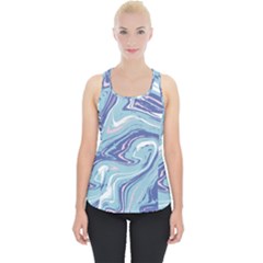 Blue Vivid Marble Pattern 9 Piece Up Tank Top by goljakoff