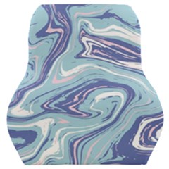 Blue Vivid Marble Pattern 9 Car Seat Back Cushion  by goljakoff