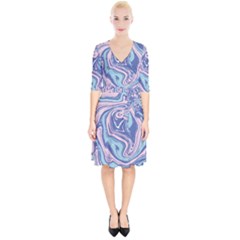 Vector Vivid Marble Pattern 10 Wrap Up Cocktail Dress by goljakoff