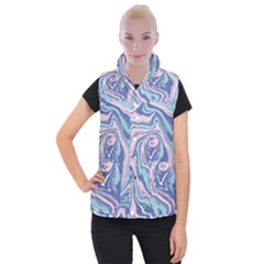 Vector Vivid Marble Pattern 10 Women s Button Up Vest by goljakoff