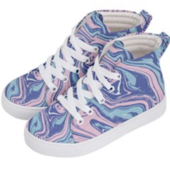 Vector Vivid Marble Pattern 10 Kids  Hi-top Skate Sneakers by goljakoff