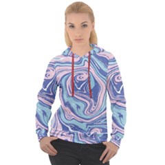 Vector Vivid Marble Pattern 10 Women s Overhead Hoodie by goljakoff