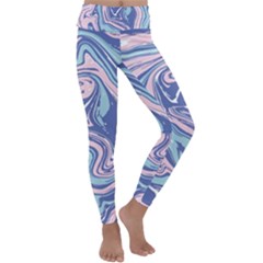 Vector Vivid Marble Pattern 10 Kids  Lightweight Velour Classic Yoga Leggings by goljakoff