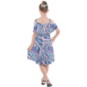 Vector Vivid Marble Pattern 10 Kids  Cut Out Shoulders Chiffon Dress View2