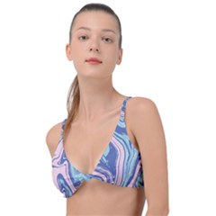 Vector Vivid Marble Pattern 10 Knot Up Bikini Top by goljakoff