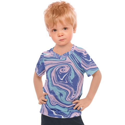 Vector Vivid Marble Pattern 10 Kids  Sports Tee by goljakoff