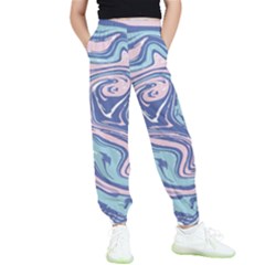 Vector Vivid Marble Pattern 10 Kids  Elastic Waist Pants