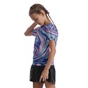 Vector Vivid Marble Pattern 10 Kids  Frill Chiffon Blouse View2