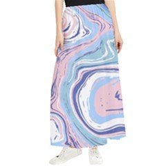 Vector Vivid Marble Pattern 11 Maxi Chiffon Skirt by goljakoff