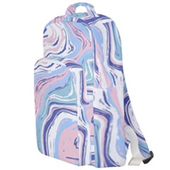 Vector Vivid Marble Pattern 11 Double Compartment Backpack by goljakoff