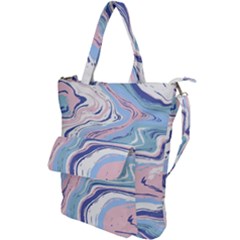 Vector Vivid Marble Pattern 11 Shoulder Tote Bag by goljakoff